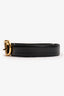 Christian Dior Black Leather Buckle Belt Size 70 (As Is)