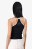 Marine Serre Black SSENSE Canada Exclusive Black Tennis Court Tank Top Size Medium