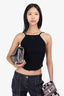 Courreges Black Holistic Ribbed Knit Tank Top Size Small