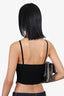 Courreges Black Holistic Ribbed Knit Tank Top Size Small