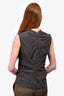 Rick Owens Grey Draped Shoulder Sleeveless Top Size 6 US