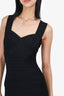 Herve Leger Black Bandage Bodycon Midi Dress Estimated Size S