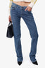 Louis Vuitton Blue Denim Jeans with Logo Detail Size 38