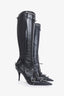 Balenciaga Black Cagole 90mm Boots Size 37.5