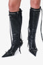 Balenciaga Black Cagole 90mm Boots Size 37.5