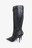 Balenciaga Black Cagole 90mm Boots Size 37.5