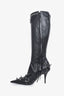 Balenciaga Black Cagole 90mm Boots Size 37.5