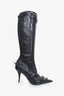 Balenciaga Black Cagole 90mm Boots Size 37.5