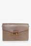 Prada Taupe Crocodile Exotic Sound Bag with Strap