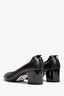 Lanvin Black Leather Block Heels Size 40