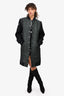Opening Ceremony Green/Black Printed Bomber Coat Est. Size S