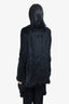 June Black Rabbit Fur Single-Button Jacket Size S