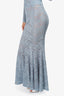 LPA Blue Lace Cut-out Serafina Top with Maxi Skirt Set Size XS/XXS