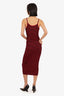 Lovers and Friends Black & Red Stripe Carmen Midi Dress Size XXS