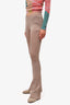 Seroya Mauve Ribbed Knit Flared Pants Size S