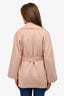 Max Mara Pink Cashmere Short Wrap Coat Size 4 US
