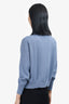 Brunello Cucinelli Blue Cashmere Beaded Sweater Size XS