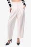 Brunello Cucinelli Off White Wool Trousers Size 2