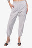 Brunello Cucinelli Grey Corduroy Track Pants Size 0