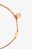 Louis Vuitton Gold Tone Faux Pearl Hot Air Balloon Pendant Necklace