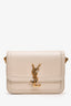 Saint Laurent 2023 White Leather Small Solferino Crossbody