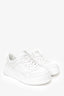 Gucci White Leather GG Embossed Sneaker Size 37.5