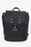 Pre-Loved Chanel™ 2018 Black Caviar Quilted CC Filigree Backpack