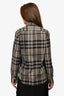Burberry Grey Check Button Down Shirt Size M