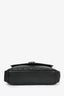 Saint Laurent 2016 Black Chevron Leather Medium College Bag with Chain