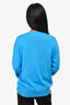 Moschino Couture Blue Cotton Knit Teddy Bear Sweater Est. Size M