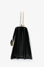 Bvlgari White/Black Leather 'Serpenti' Small Top Handle with Strap