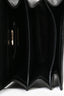 Bvlgari White/Black Leather 'Serpenti' Small Top Handle with Strap