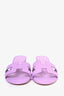 Hermès Lilac Leather Oasis Sandals Size 37
