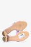 Hermès Lilac Leather Oasis Sandals Size 37