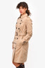 Burberry Beige Short 'Sandringham' Trench Size 6
