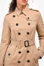 Burberry Beige Short 'Sandringham' Trench Size 6