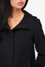 Burberry London Black Wool/Cashmere Button Down Jacket Size 2