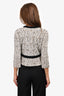 St. John Couture White/Black Zip Evening Jacket Size 6