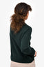 Proenza Schouler Forest Green Wool/Silk/Cashmere Zip Detail Sweater Size M