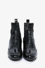 Pierre Hardy Black Crinkle Leather Chelsea Heel Boots Size 39