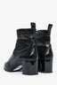 Pierre Hardy Black Crinkle Leather Chelsea Heel Boots Size 39