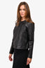Mackage Black Leather 'Cali' Jacket Size L