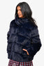 Soia & Kyo Blue Faux Fur Jacket Size M