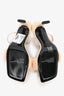 By Far Beige Leather/Shearling 'Ada' Heeled Sandals Size 39