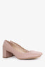 Chloe Pink Leather Scalloped Lauren Pumps Size 39