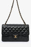 Pre-Loved Chanel™ 2016/17 Black Caviar Leather Jumbo Double Flap Bag