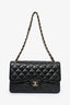 Pre-Loved Chanel™ 2016/17 Black Caviar Leather Jumbo Double Flap Bag