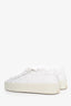 Saint Laurent White Leather Top Sneakers Size 37