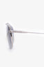 Tom Ford Silver Frame Aviator Sunglasses