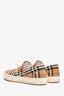 Burberry Brown Tartan Pattern Slip Ons Size 42